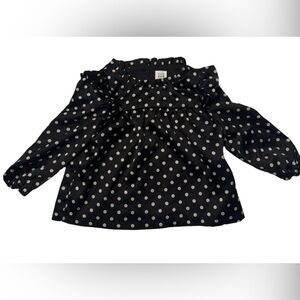 GAP Baby Girl Polka Dot Blouse 12-18 Months Like New